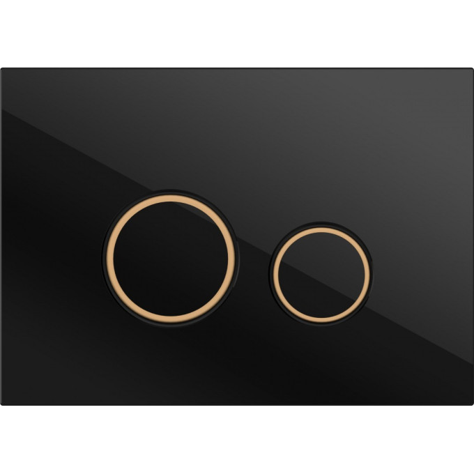 Кнопка CERSANIT TWINS для LINK PRO/VECTOR/LINK/HI-TEC пластик черный матовый с рамкой 63534