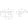Раковина мебельная CERSANIT ESTETICA 70 68919